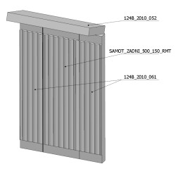 Šamotová komora komplet BELORADO    